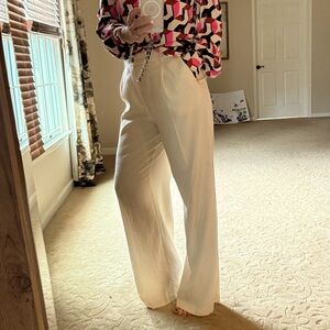 Zara white  wide leg pants size M